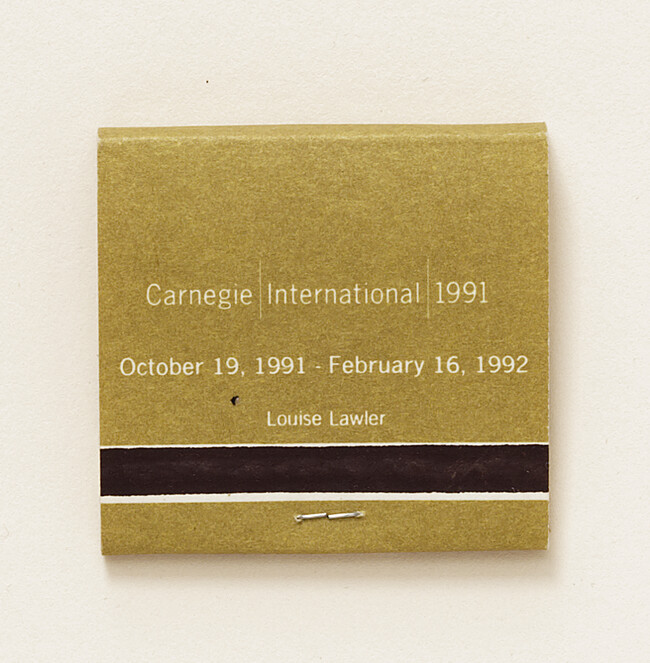 The Cheese Stands Alone (one of three matchbooks produced for the work 