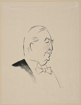 (Profile of an Older Gentleman) from a Portfolio of 21 Cartoons: 1933