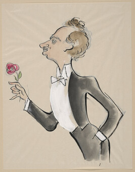 (Rose and the Man in the Tuexedo) from a Portfolio of 21 Cartoons: 1933