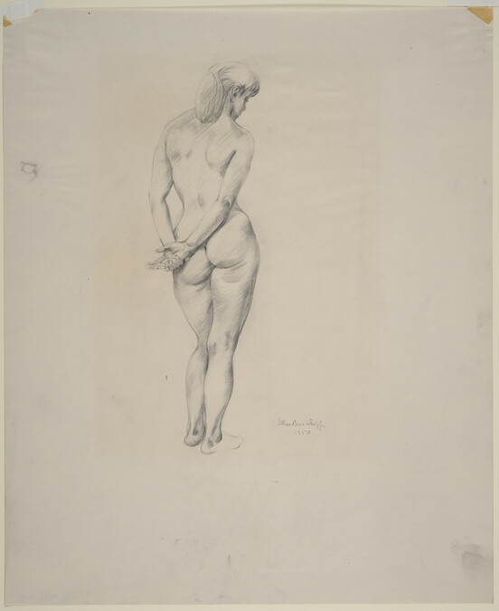 Standing Female Nude (Rear View)