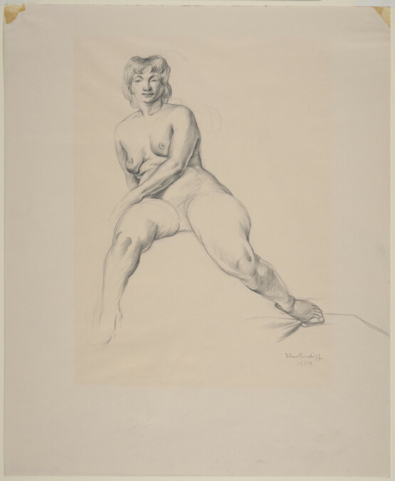 Seated Female Nude (Front View)