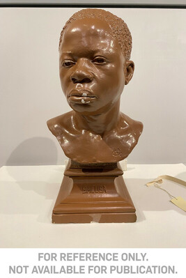 Life-cast bust of a 