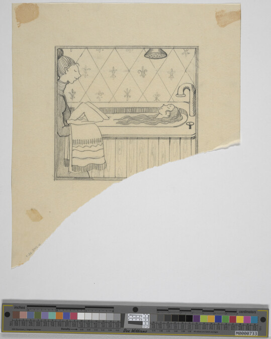 Alternate image #1 of Untitled (Woman Relaxing in Bathtub)
