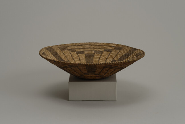 Shallow bowl shaped basket