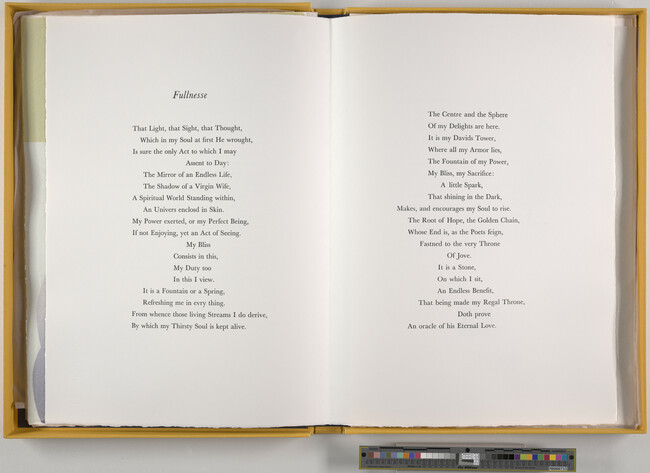 Alternate image #2 of Poem 'Fulnesse'; from the portfolio A Glimpse of Thomas Traherne