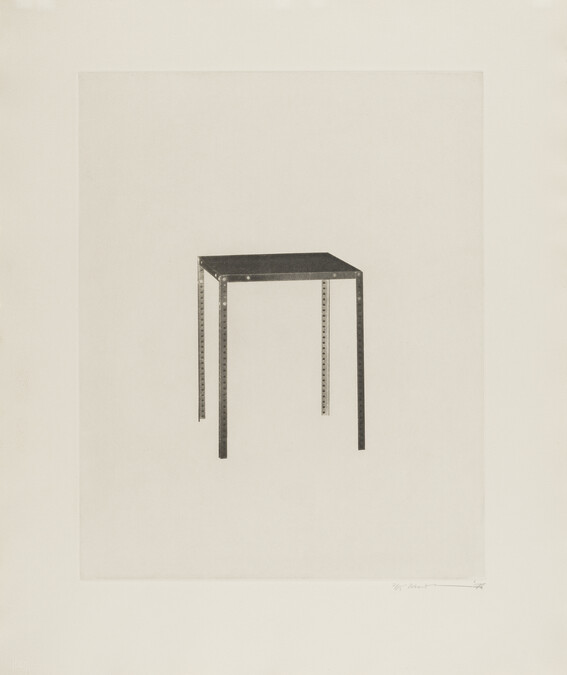 Cafe Table, from a set of Ten Etchings