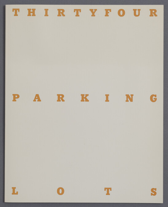 Thirty-four Parking Lots in Los Angeles