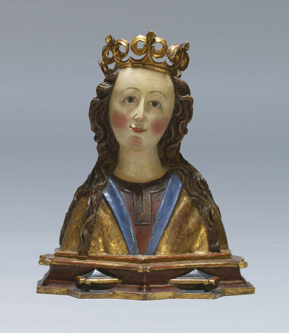 Alternate image #1 of Reliquary Bust of a Crowned Saint