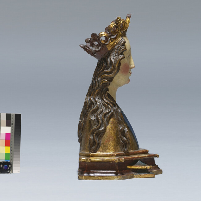 Alternate image #8 of Reliquary Bust of a Crowned Saint