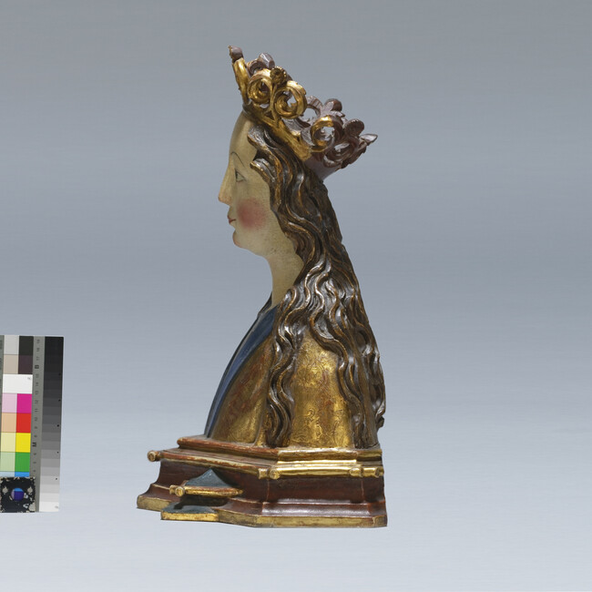 Alternate image #10 of Reliquary Bust of a Crowned Saint