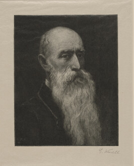 A Portrait (from portrait of himself), from the book Engravings on Wood by Members of the Society of...