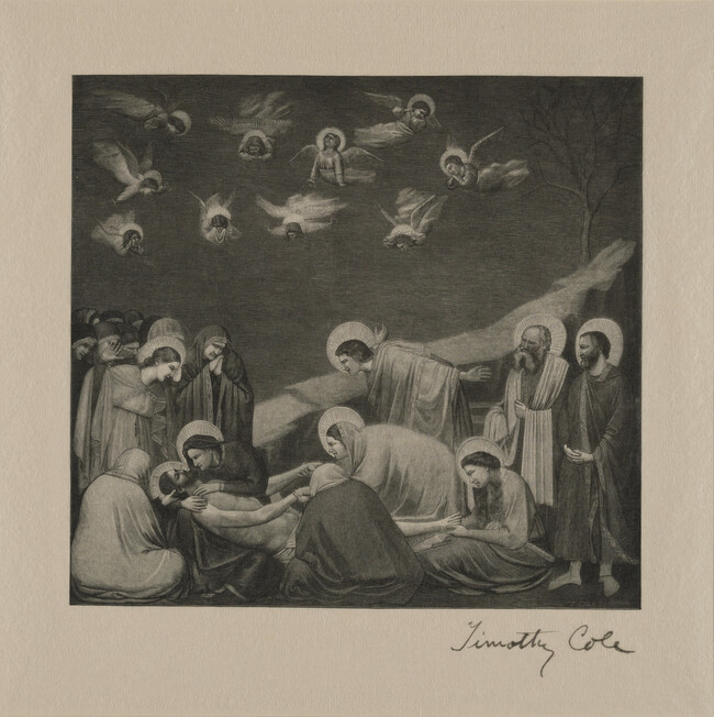 The Entombment, from the book Engravings on Wood by Members of the Society of American Wood-Engravers