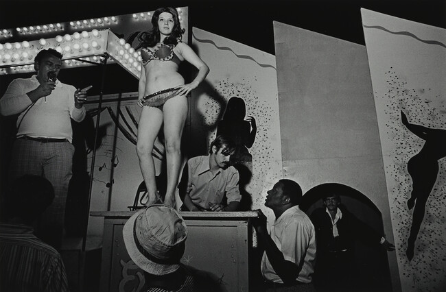 Lena on the Bally Box, Essex Junction, Vermont, from the project Carnival Strippers
