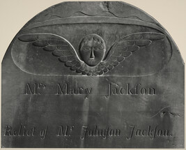 Gravestone: Mrs. Mary Jackson, 1776, Newton cemetery