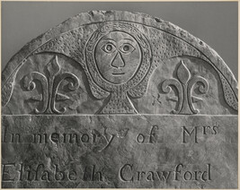 Gravestone: Mrs. Elisabeth Crawford, 1774, Oakham cemetery