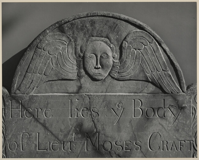 Gravestone: Lt. Moses Craft, 1768, Newtow cemetery