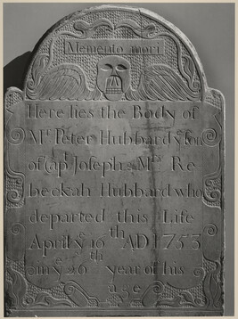 Gravestone: Peter Hubbard, 1753, Concord cemetery