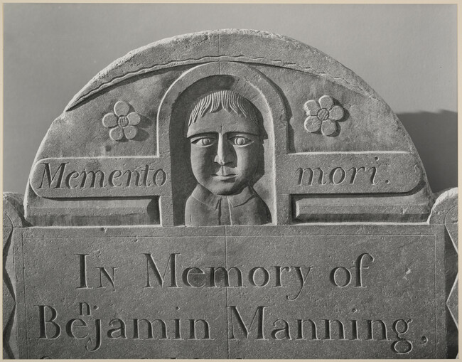 Gravestone: Benjamin Manning, 1793, Chelmsford cemetery