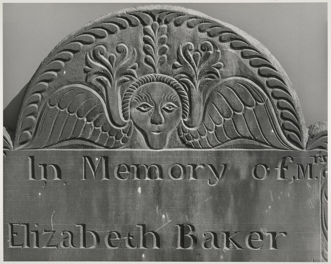 Gravestone: Elizabeth Baker, 1782, Dorchester cemetery