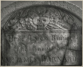 Gravestone: James Barnard 1726, Watertown cemetery