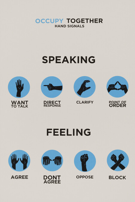 Hand Signals, from the Occuprint Sponsor Portfolio