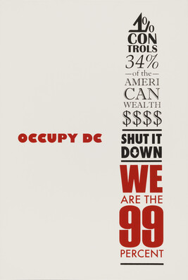 We Are the 99 Percent, from the Occuprint Sponsor Portfolio