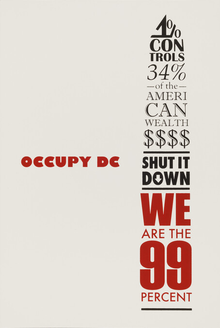 We Are the 99 Percent, from the Occuprint Sponsor Portfolio
