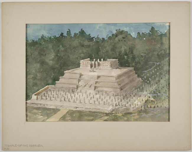Temple of the Warriors, from the portfolio Chichen Itza, Uxmal, and Quirigua