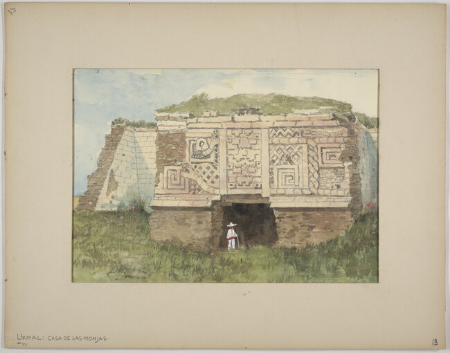 Uxmal: Casa de la Monjas, from the portfolio Chichen Itza, Uxmal, and Quirigua