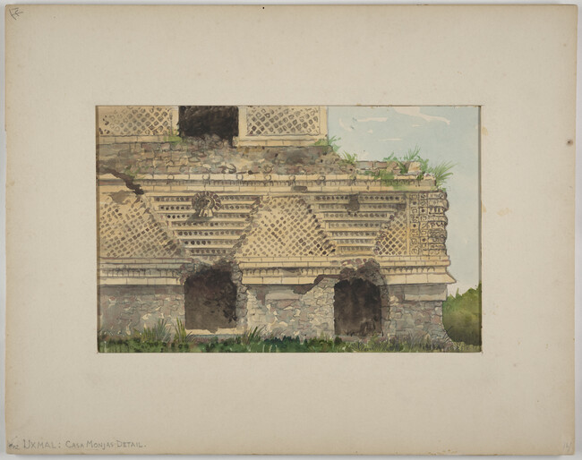 Uxmal: Casa Monjas Detail, from the portfolio Chichen Itza, Uxmal, and Quirigua