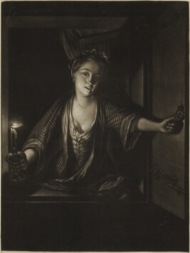 Young Woman Holding a Candle (Girl with a Candle)