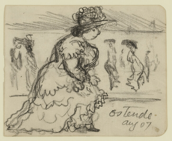 Untitled (Sketch of a Women, Ostende, Belgium, August 1907)