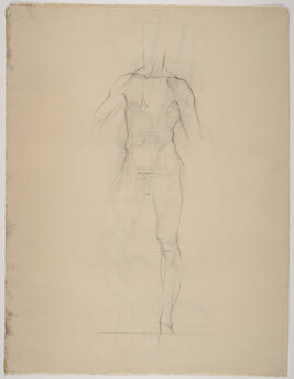 Untitled, Nude Figure with One Leg (verso)