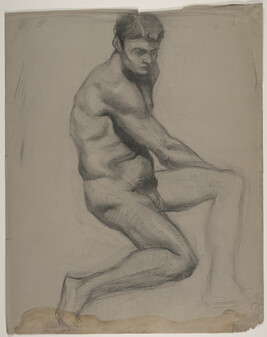 Untitled (Seated Male Nude)