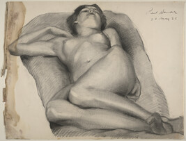 Untitled (Sleeping Female Nude on Back)