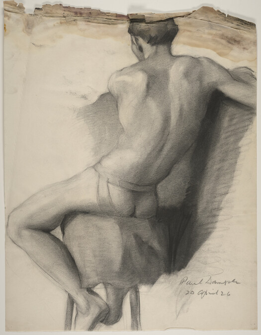 Untitled (Seated Male Nude)