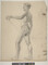 Alternate image #1 of Untitled (Side View of Nude Male Holding Pointer)