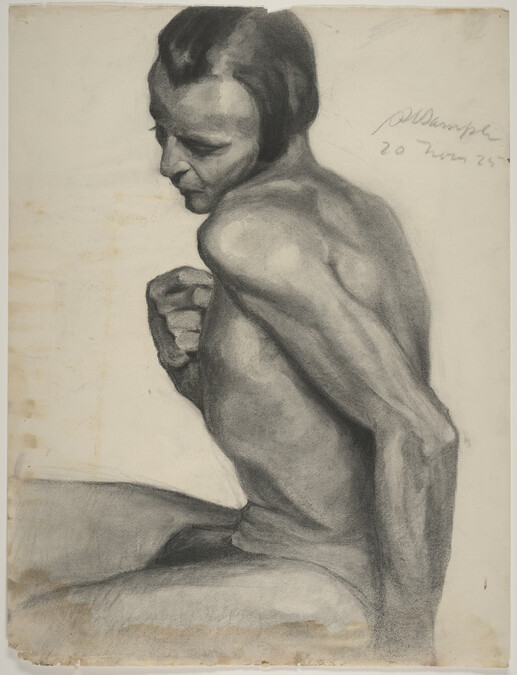 Untitled (Seated Nude with Twisted Torso)