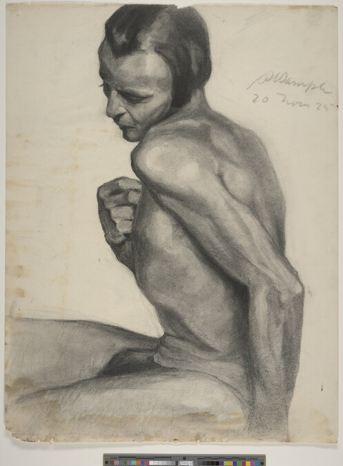 Alternate image #1 of Untitled (Seated Nude with Twisted Torso)