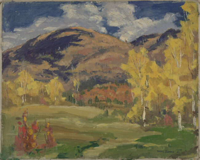 Fall Landscape with Mountain