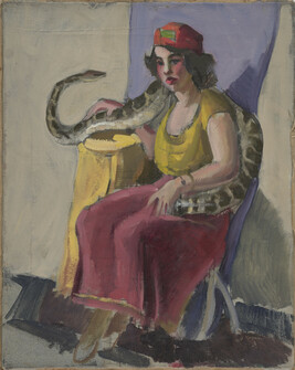 Seated Woman with Boa Constrictor