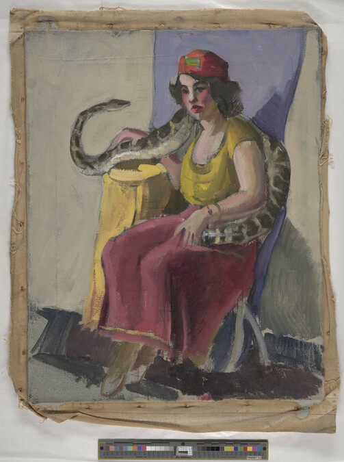 Alternate image #1 of Seated Woman with Boa Constrictor