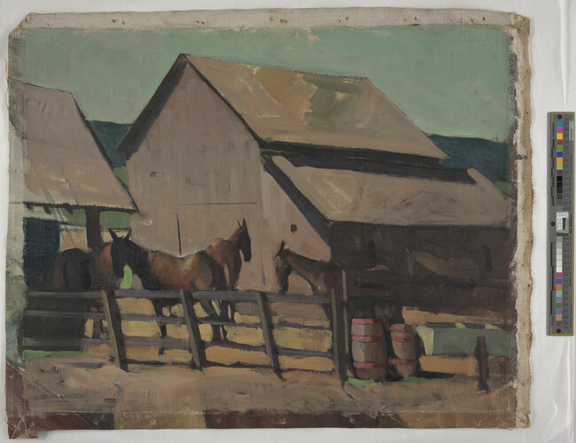 Alternate image #1 of Horses Outside the Barn
