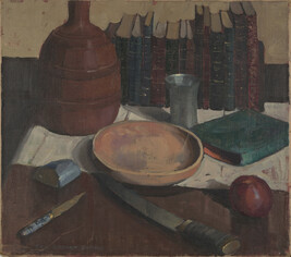 Still Life with Knives and Books