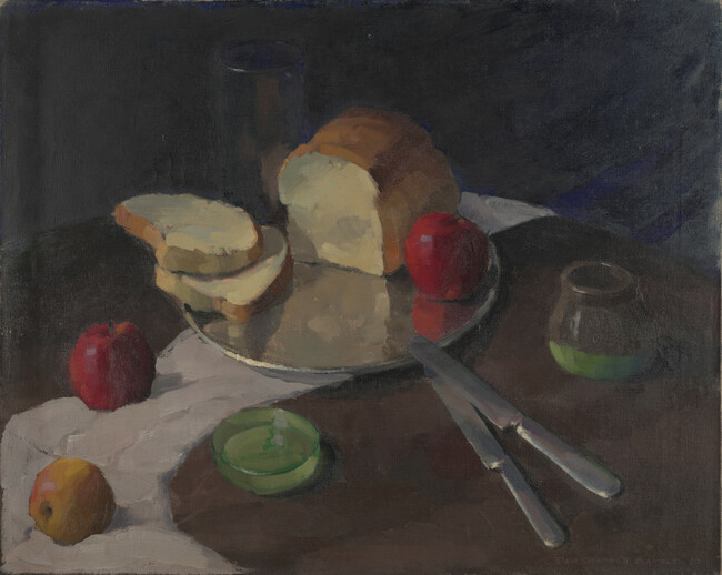 Still Life with Bread and Apples