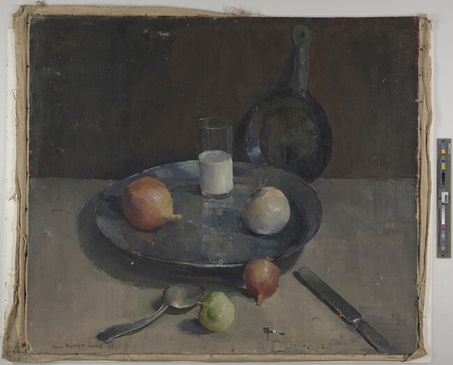 Alternate image #1 of Still Life with Onions and Glass of Milk