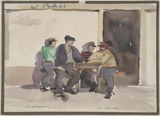 Cros de Cagnes, France (Four Men at Table)