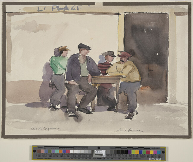 Alternate image #1 of Cros de Cagnes, France (Four Men at Table)