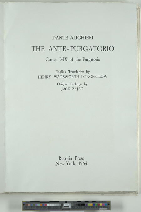 Alternate image #1 of The Ante-Purgatorio by Dante Alighieri, Cantos I - X of the Purgatorio, Frontispiece