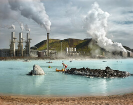 The Blue Lagoon, Svartsengi Geothermal Hot Water Pumping Station, Thorbjörn, Iceland
